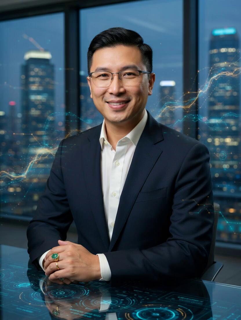 Chân dung chính thức của Bùi Quan Mảnh, Nhà sáng lập và CEO Quantrex CCT